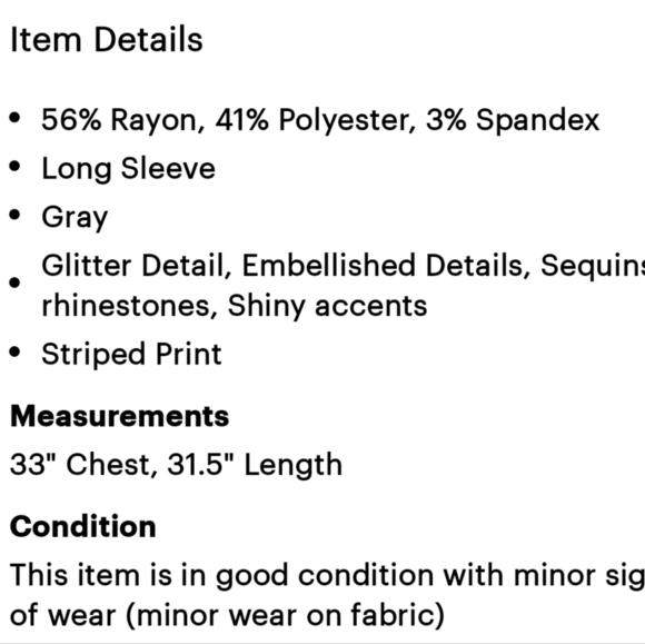 Mix by 41 Hawthorne 3/4 Sleeve Stiped Top Sz M - Picture 3 of 3